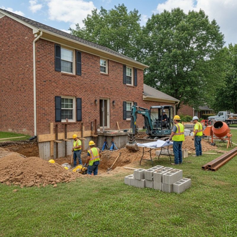 House Foundation Installation
